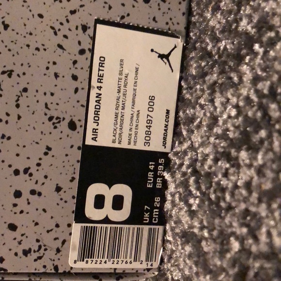 JORDAN 4 ALTERNATE MOTORSPORT GOOD CONDITION - Picture 8 of 8